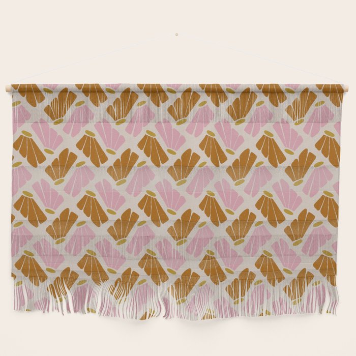Matisse Inspired Floral Pink Orange Beige  Wall Hanging Gallery Image 1