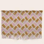 Matisse Inspired Floral Pink Orange Beige  Wall Hanging Gallery Image 1