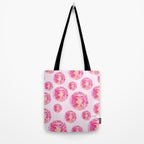 Disco Balls Illustration (Pink/Yellow Palette) Tote Bag Gallery Image 2