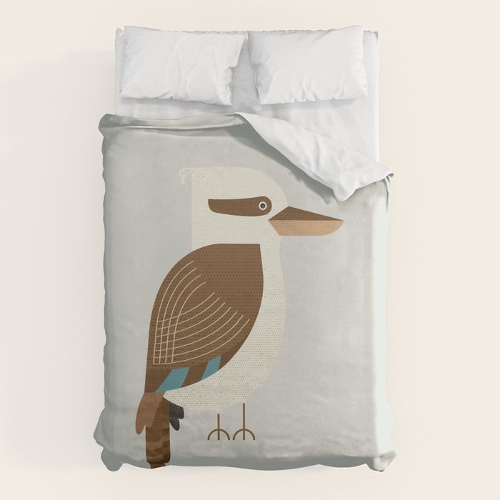 Whimsy Laughing Kookaburra Duvet Cover Gallery Image 1