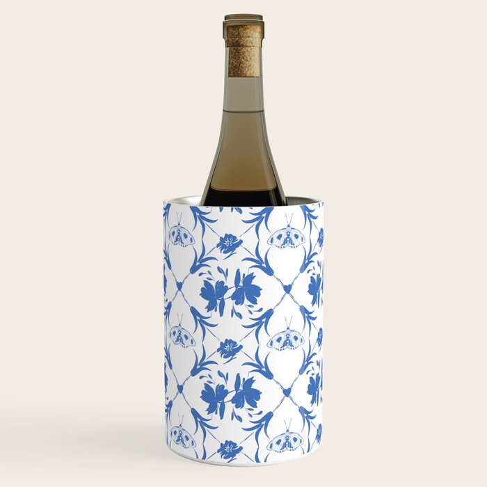Floral Pleasure blue B Wine Chiller Gallery Image 1