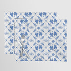 Floral Pleasure blue B Placemat Gallery Image 1