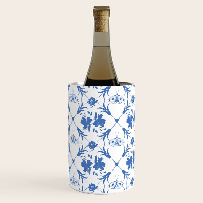 Floral Pleasure blue B Wine Chiller Gallery Image 3