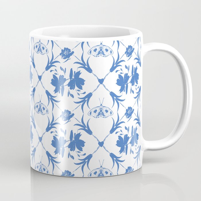 Floral Pleasure blue B Coffee Mug Gallery Image 1