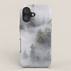 Forest In The Sky - Redwood National Park Foggy Trees iPhone Case Gallery Image 1