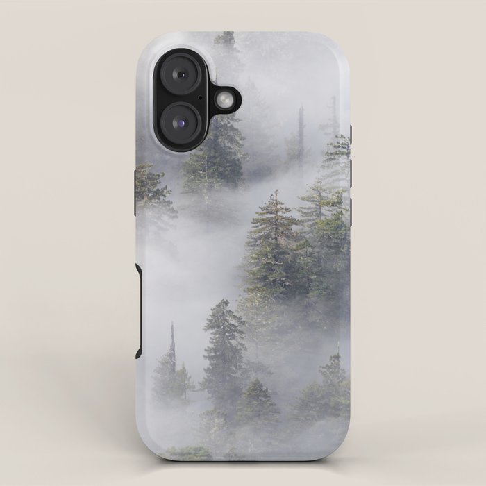 Forest In The Sky - Redwood National Park Foggy Trees iPhone Case Gallery Image 1