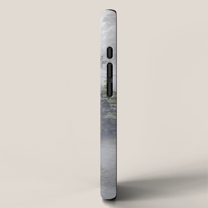 Forest In The Sky - Redwood National Park Foggy Trees iPhone Case Gallery Image 2