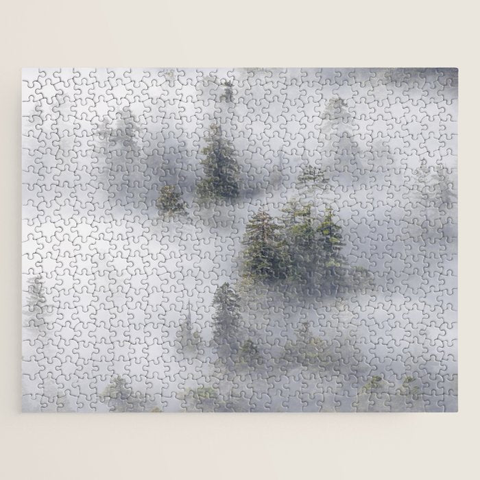 Forest In The Sky - Redwood National Park Foggy Trees Jigsaw Puzzle Gallery Image 1