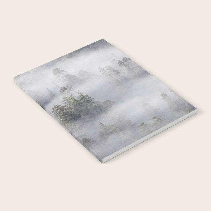 Forest In The Sky - Redwood National Park Foggy Trees Notebook Gallery Image 2