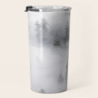 Forest In The Sky - Redwood National Park Foggy Trees Travel Mug Gallery Image 3