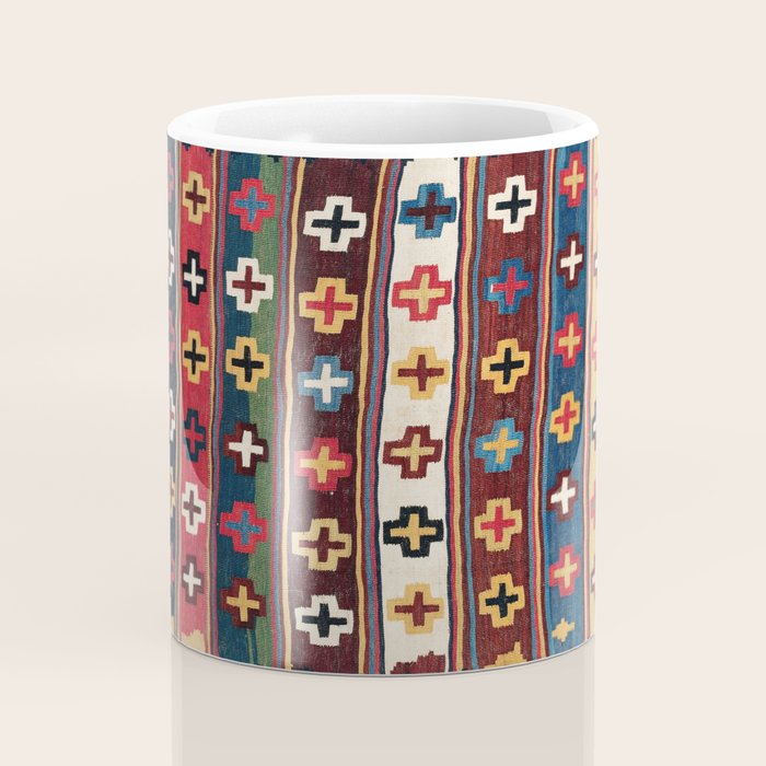 Qashqaâi Fars Southwest Persian Kilim Print Coffee Mug Gallery Image 4