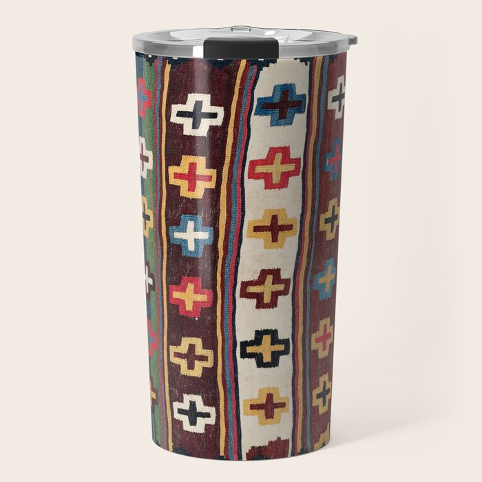 Qashqaâi Fars Southwest Persian Kilim Print Travel Mug Gallery Image 1
