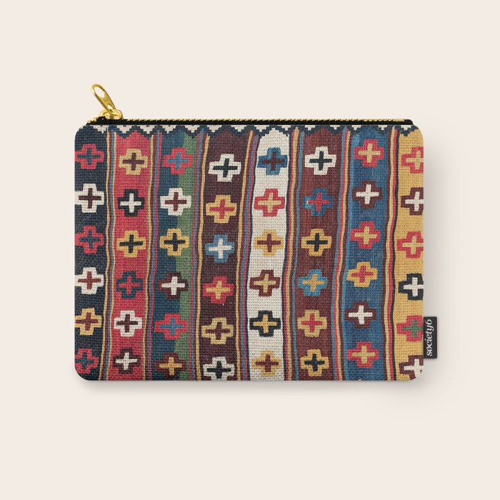 Qashqaâi Fars Southwest Persian Kilim Print Carry All Pouch Gallery Image 1