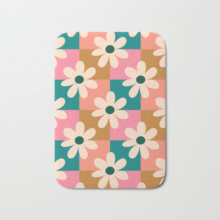 Daisy checkered - colors  Bath Mat Gallery Image 1