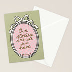Our Stories Are All We Have in Pink Stationery Card Gallery Image 2