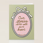 Our Stories Are All We Have in Pink Stationery Card Gallery Image 2