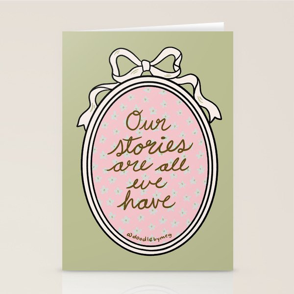 Our Stories Are All We Have in Pink Stationery Card Gallery Image 2