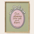 Our Stories Are All We Have in Pink Serving Tray Gallery Image 1