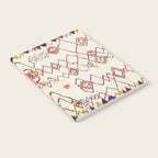 Red Yellow Abstract Antique Colorful Moroccan Rug Print Notebook Gallery Image 2
