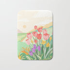 Wildflower Field Bath Mat Gallery Image 1