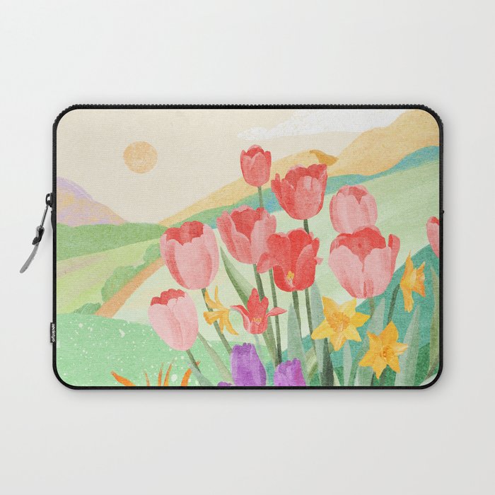 Wildflower Field Laptop Sleeve Gallery Image 1