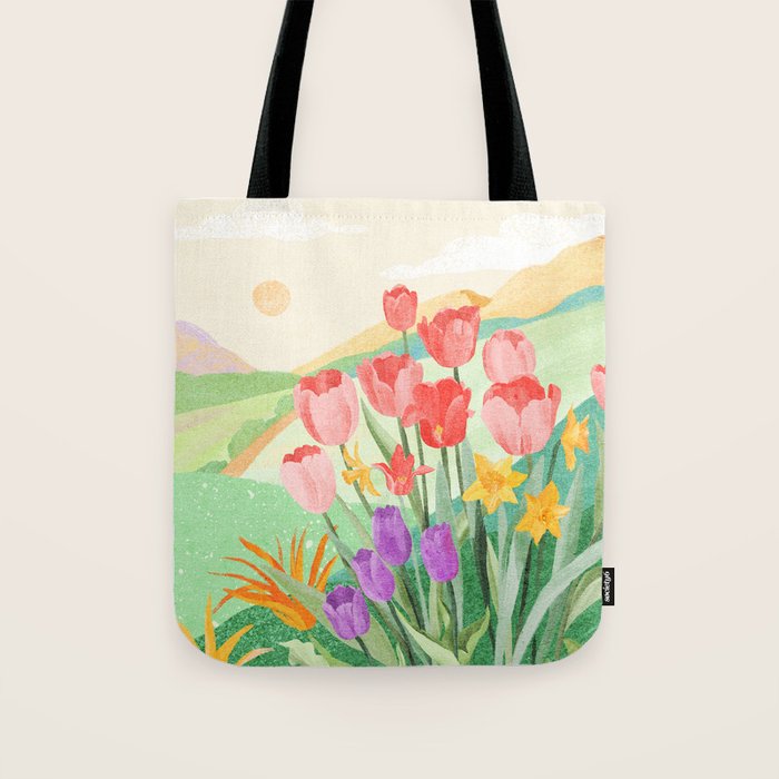 Wildflower Field Tote Bag Gallery Image 1