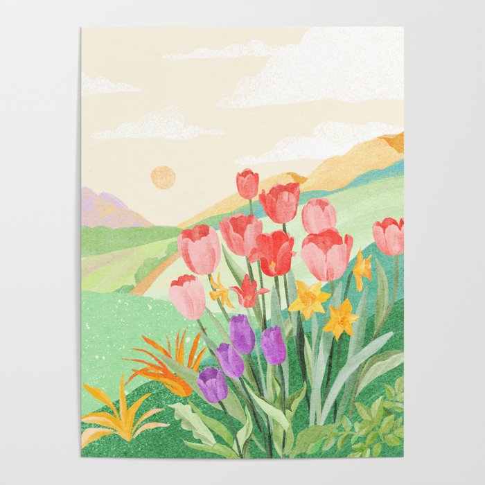 Wildflower Field Poster Gallery Image 1
