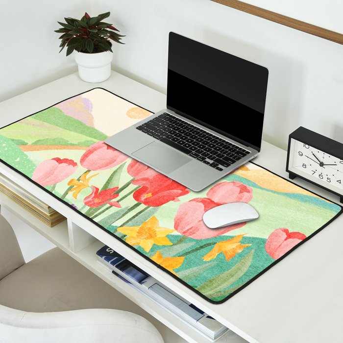 Wildflower Field Desk Mat Gallery Image 2