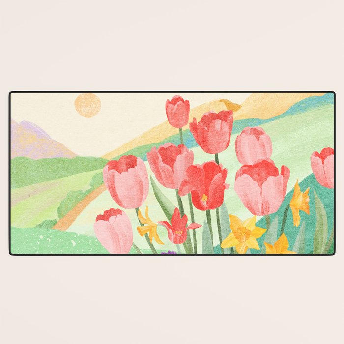 Wildflower Field Desk Mat Gallery Image 3