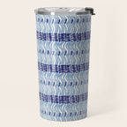 Wiggle Lines - Blue Color Travel Mug Gallery Image 2