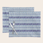 Wiggle Lines - Blue Color Placemat Gallery Image 1