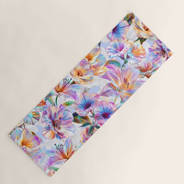 Glittering Blossoms  Yoga Mat Gallery Image 1