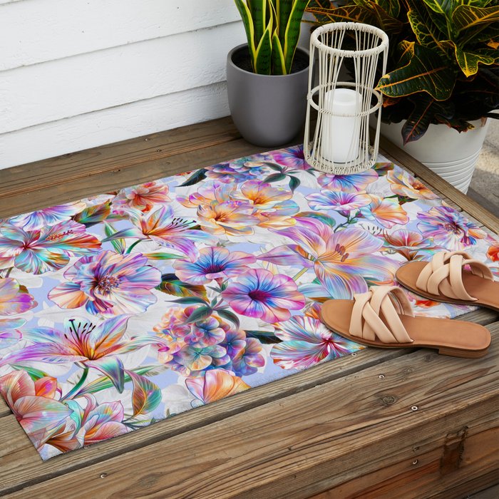 Glittering Blossoms  Outdoor Rug Gallery Image 2