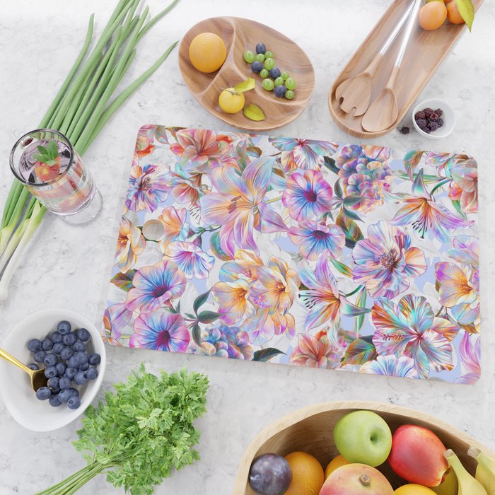 Glittering Blossoms  Cutting Board Gallery Image 2