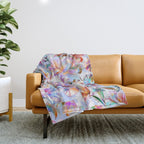 Glittering Blossoms  Throw Blanket Gallery Image 1
