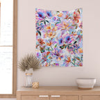 Glittering Blossoms  Wall Tapestry Gallery Image 2