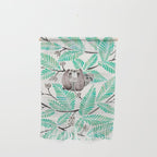 Happy Sloth - Tropical Mint Rainforest Wall Hanging Gallery Image 1