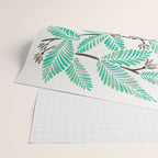 Happy Sloth - Tropical Mint Rainforest Wrapping Paper Gallery Image 2