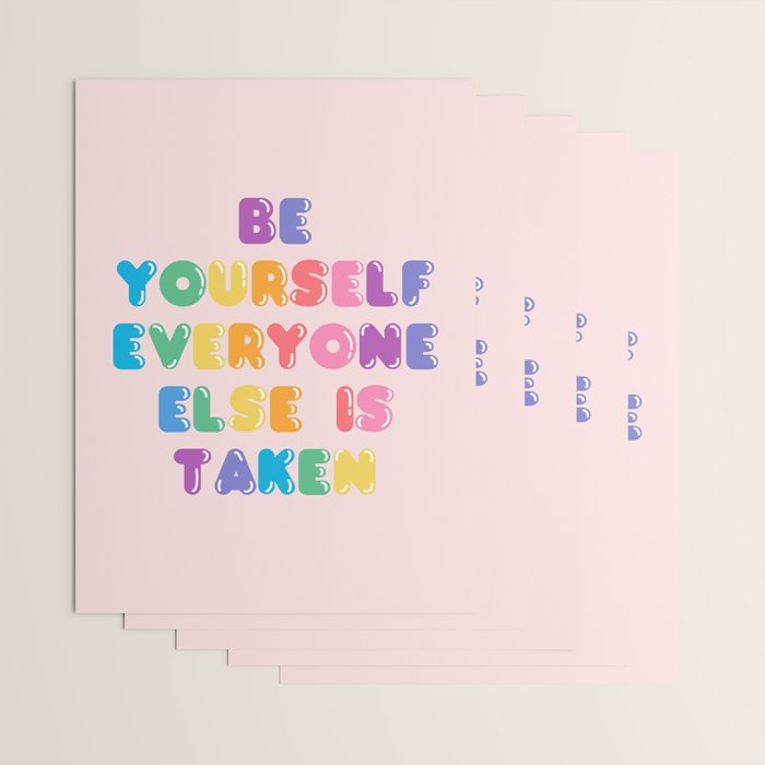 Be Always Yourself Wrapping Paper Gallery Image 3