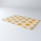 Boho Summer Sun Pattern I Golden Rug Gallery Image 3