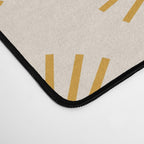 Boho Summer Sun Pattern I Golden Desk Mat Gallery Image 4