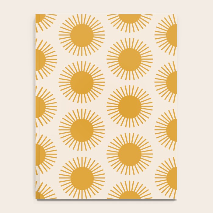 Boho Summer Sun Pattern I Golden Notebook Gallery Image 4