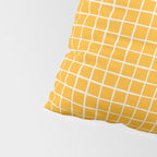 Criss Cross Stripes - Saffron Yellow Pillow Sham Gallery Image 4