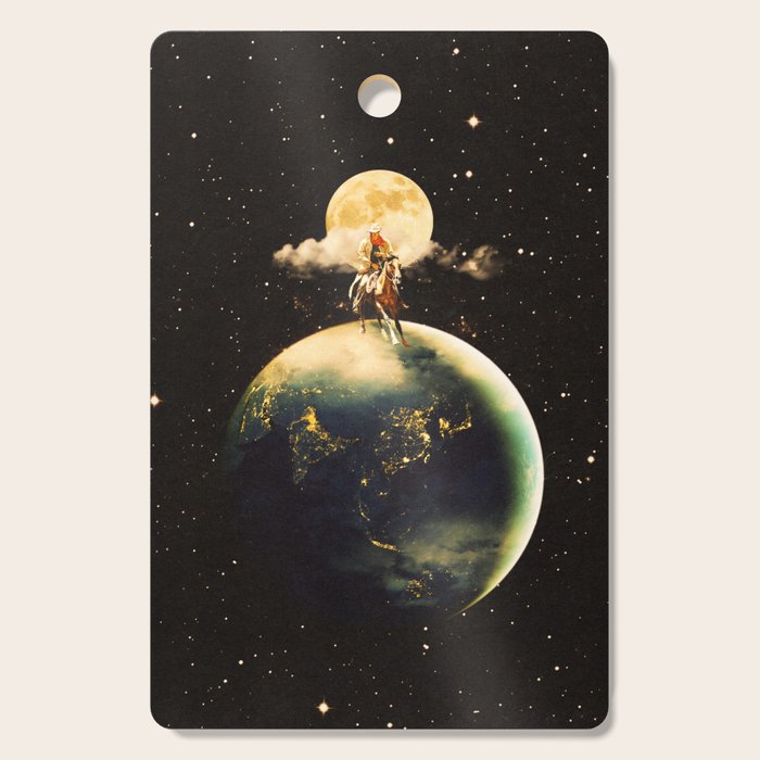 Cowboy In Space Cutting Board Gallery Image 1