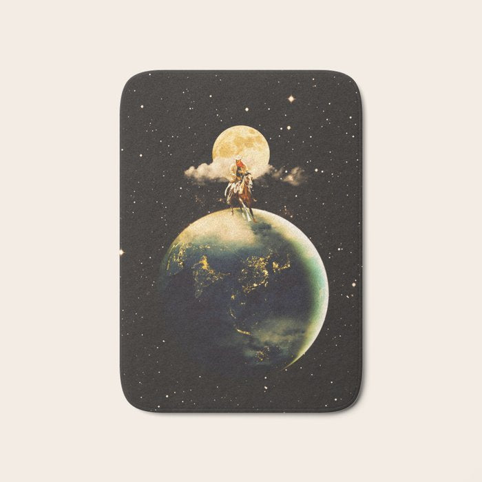 Cowboy In Space Bath Mat Gallery Image 1