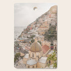 Positano Bliss Photo | Amalfi Coast Mountain Landscape In Pastel Color Art Print | Italy Travel Photography Cutting Board Gallery Image 1