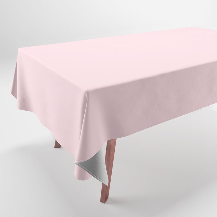 Modern blush pink solid color background design Tablecloth Gallery Image 1