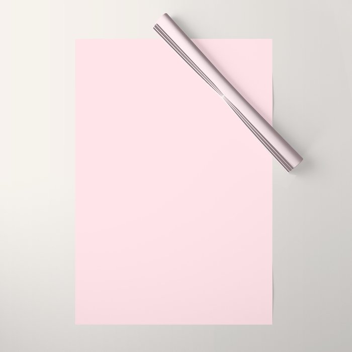 Modern blush pink solid color background design Wrapping Paper Gallery Image 1