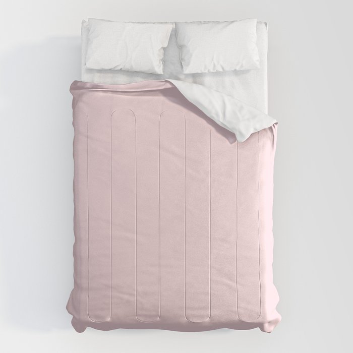 Modern blush pink solid color background design Comforter Gallery Image 6
