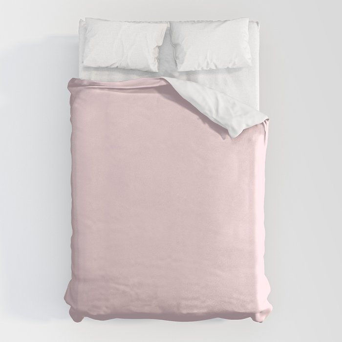 Modern blush pink solid color background design Duvet Cover Gallery Image 1